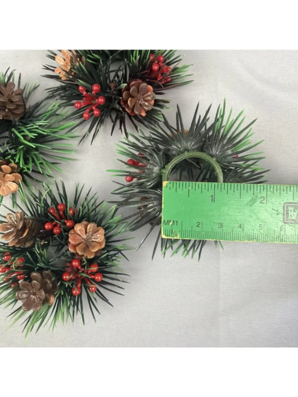 Vintage Plastic Christmas Candle Rings 1